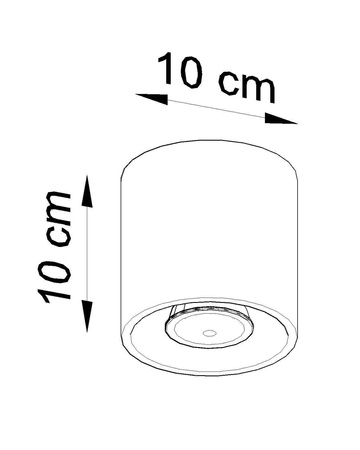 Plafon ORBIS 1 biały (SL.0021) - Sollux