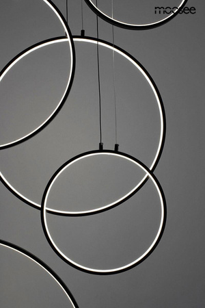MOOSEE lampa wisząca CIRCULO SIX czarna (MSE010100371) - Moosee