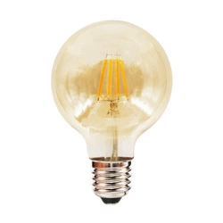 Żarówka Filamentowa LED 6W G80 E27 2700K Amber (EKZF8007) - Eko-Light