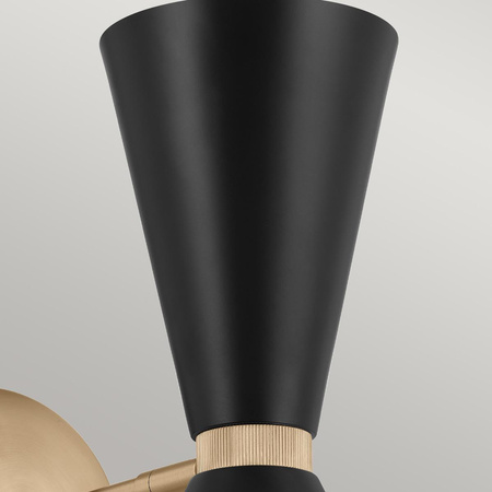 Kinkiet Phix - 2 źródła światła - Szampański brąz (KL-PHIX-1W-CBB) - Elstead Lighting