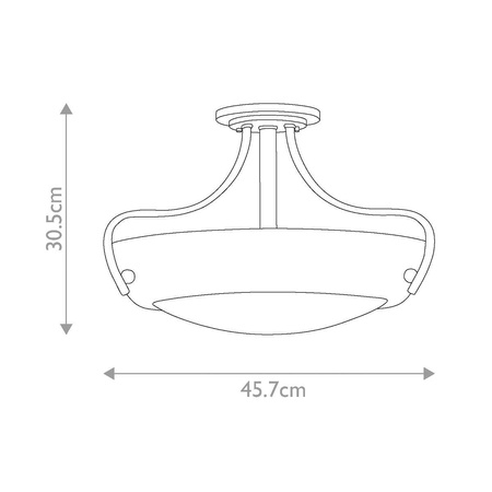 Lampa sufitowa Chantilly (QZ-CHANTILLY-SF3) - Elstead Lighting