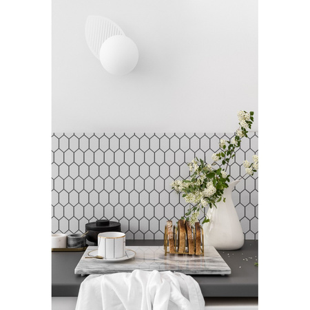 FYLLO B biała lampa ścienna / kinkiet z podwyższoną szczelnością IP44 (FYB110S0) - Ummo