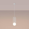 Pojedyncza lampa wisząca przy łóżku BRINA 1 biała (SL.1331) - Sollux Lighting