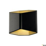 CARISO 2 WL, lampa ścienna natynkowa LED indoor, kolor czarny/złoty 2700K (151710) - SLV