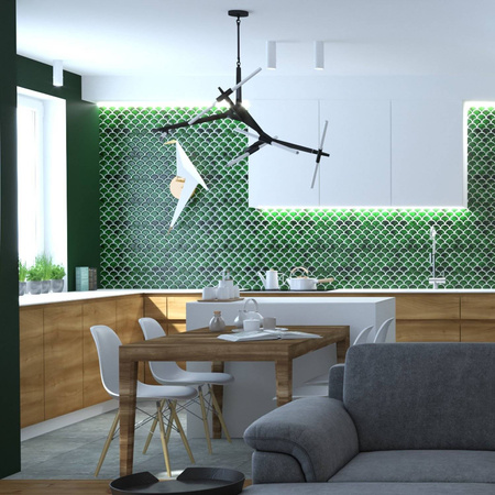 Lampa wisząca STICKS-6 (ST-1001-6 black) - Step into Design