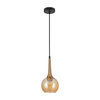 Pojedyncza lampa wisząca Favera (PND-42361-1-BRO-AMB) - Italux