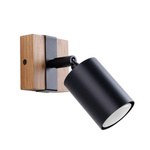 Kinkiet FAGER 1 czarny (SL.1343) - Sollux Lighting