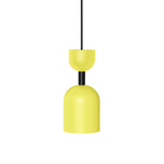 SUPURU żółta sufitowa lampa wisząca z czarną rurką (SUA1211P0) - Ummo