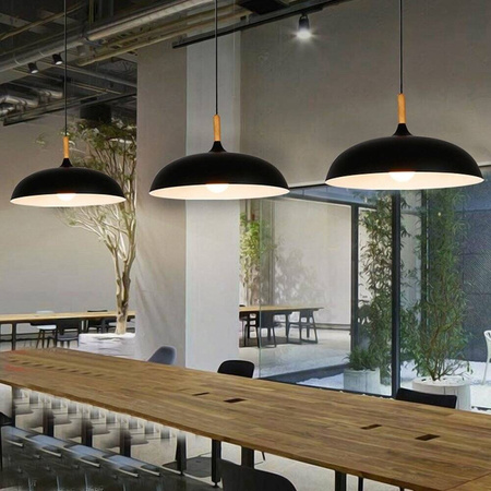 Lampa wisząca SAUCER czarna (ST-5219-black) - Step into Design