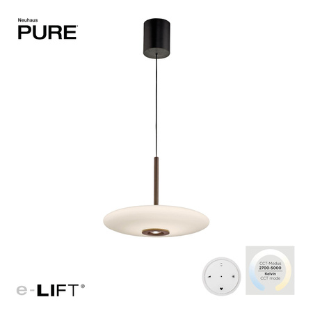 PURE E-VITRUM LAMPA WISZĄCA CIEMNOBRĄZOWY (2084-34) - Paul Neuhaus
