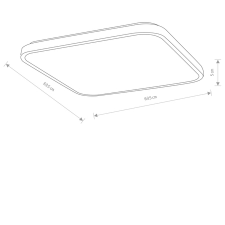 Plafon wewnętrzny AGNES SQUARE LED PRO (10988) - Nowodvorski