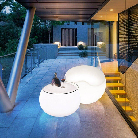 Lampa ogrodowa 16 kolorów pufa APPLE L LED RGBW  56 cm (ES-SF025) - Step into Design