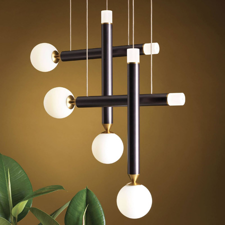 Lampa Wisząca SEVENTY 4 Kol. Brąz Utleniony (0080.31.BRL) - Vivida