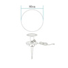 Biała lampa ogrodowa kula BALL 80 cm (ES-B080) - Step into Design