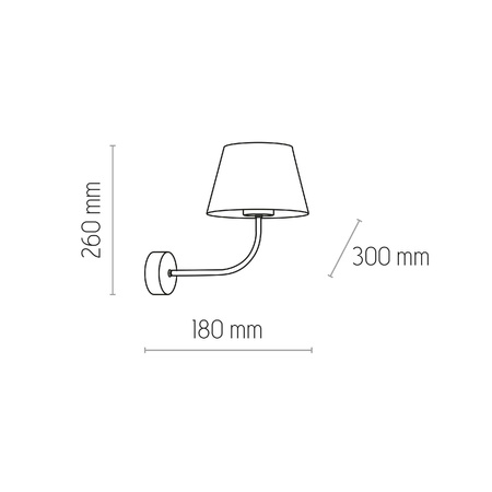 Kinkiet CHICAGO LINEN (4186) - TK Lighting