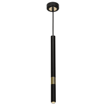 Lampa wisząca MONZA BLACK / GOLD 1xG9 8W (MLP6333) - Milagro