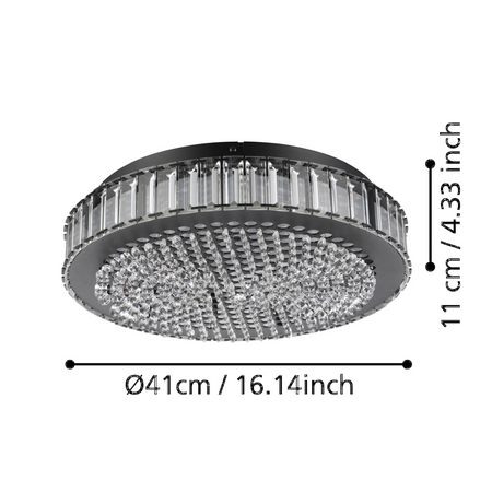Lampa Sufitowa BALPARDA czarna (390248) - EGLO