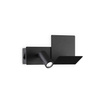 Kinkiet z gniazdkiem USB KOMODO Czarny (KOMODO-1_AP_NERO) - Ideal Lux