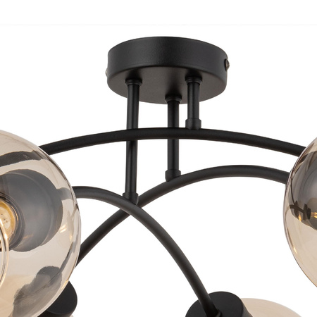 Lampa sufitowa TIRENO BLACK 6 PŁ (4600) - TK Lighting