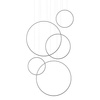 Lampa wisząca RIO 5 55/55/78/110/110 czarna LED 3000K (TH.496) - Thoro Lighting