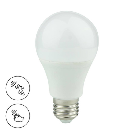 Żarówka LED 9W A60 E27 3000K Zmierzchowo-Ruchowa (EK8046) - Eko-Light