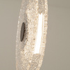 PENDANT LED LIGHT 11W 3000K METAL-GLASS, BLACK-CLEAR GLASS (23075 Zambelis) - Zambelis