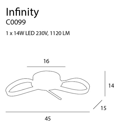 Plafon Infinity 14W (C0099) Max light