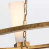 Żyrandol Kristy - 4 źródła światła - Przecierane złoto (KRISTY4-DG-OPAL) - Elstead Lighting