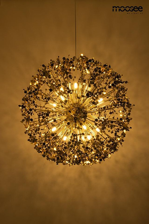 Efektowna biżuteryjna lampa wisząca MONETE 50 złota (MSE1501100579) - Moosee