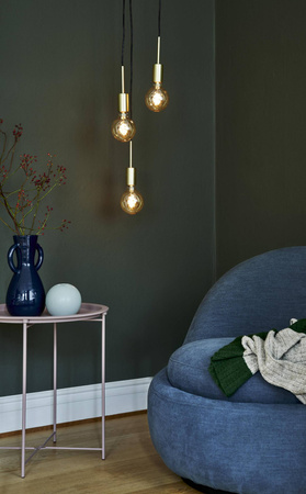 Lampa wisząca PACO Nordlux E27 3x25W Metal Mosiądz
