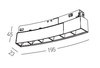 GRILLE LAMP 8W 3000K BLACK DIMMABLE (22099 Zambelis) - Zambelis