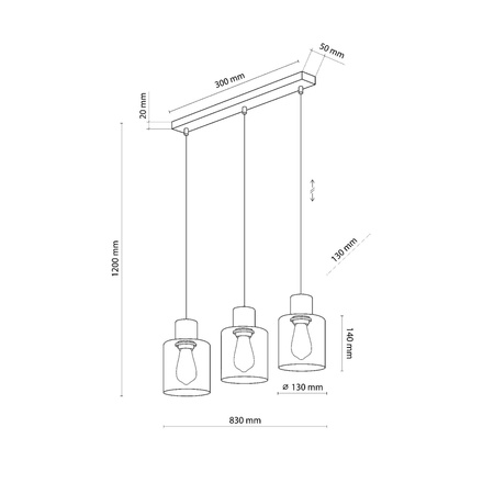 Lampa wisząca ORSON 3 PL (4568) - TK Lighting