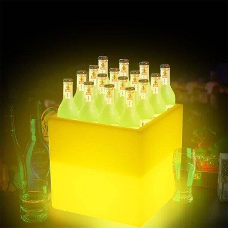 Lampa ogrodowa donica FLOWER CUBE LED RGBW 16 kolorów 40 cm (ES-FL008) - Step into Design