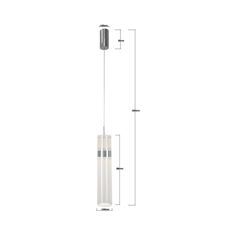 Lampa wisząca Ambiente LED CCT chrom  (LP-1510/1P CH) - Light Prestige