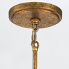 Żyrandol Kristy - 4 źródła światła - Przecierane złoto (KRISTY4-DG-OPAL) - Elstead Lighting
