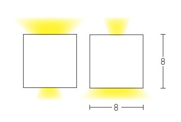 OUTDOOR WALL LIGHT LED 6W GRAPHITE (E109 Zambelis) - Zambelis