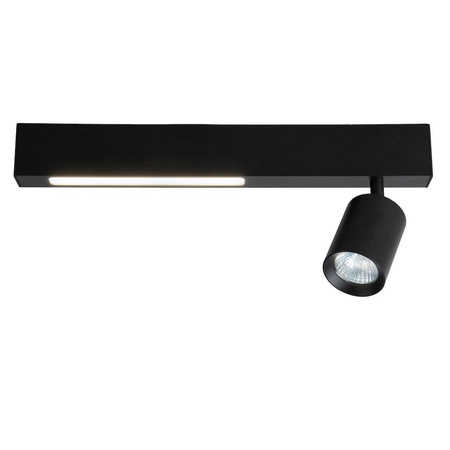 Lampa Sufitowa Magnet 9W+1xGU10 3000/4000K Czarny (ML1130) - Milagro