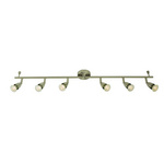 Lampa sufitowa Amalfi 6lt bar satin nickel 35W (61003) - Saxby