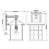 Kinkiet zewnętrzny Freeport (HK-FREEPORT2-L-TWH) - Elstead Lighting