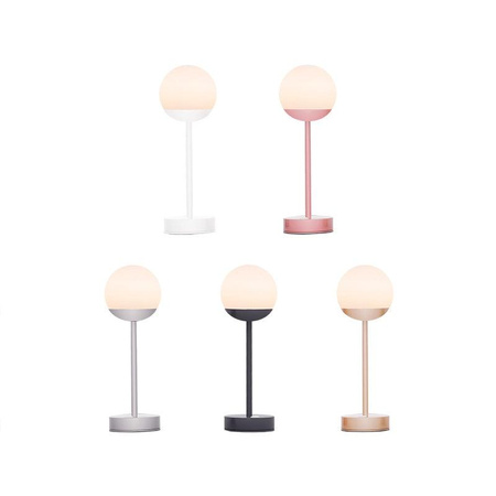 NEW GARDEN lampa stołowa NORAI SLIM 35 BATTERY rose gold (LUMNRS035RGWLNW) - New Garden