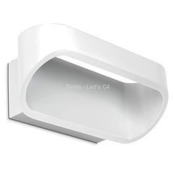 Lampa ścienna, kinkiet OVAL kol. BIAŁY (05-0070-14-14) - Leds-C4