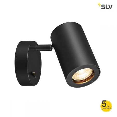 ENOLA_B ścienna, QPAR51, czarna, max. 50W