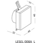 Lampa Schodowa LESEL 008A L (1008A1103) - Elkim Lighting