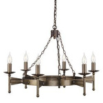 Lampa wisząca CROMWELL kol. STARY BRĄZ (CW6 OLD BRZ) - Elstead Lighting - żyrandol