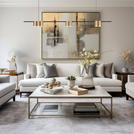 Lampa wisząca (listwa) GENESIS BLACK GOLD 7xGU10 (ML0372) - Milagro