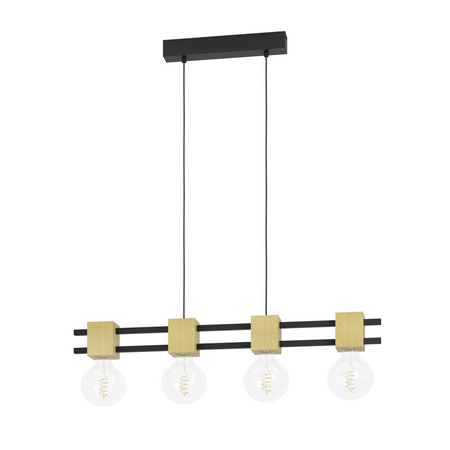 Lampa wisząca LEVANTARA czarna (390191) - EGLO