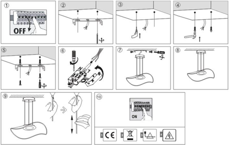 Lampa Wisząca NEBULA Kol. Chrome, Ø 47 cm (0076.30 CR) - Vivida