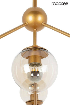 MOOSEE lampa wisząca ASTRIFERO 10 złota / bursztynowa (MSE010100182) - Moosee