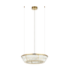 PENDANT LED LIGHT 38W 3000K METAL-CRYSTAL ANTIQUE BRASS (23046 Zambelis) - Zambelis