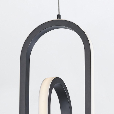 Lampa wisząca Demark - Matowa czerń (QN-DEMARK-1P-BK) - Quintiesse